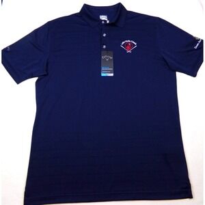 Callaway Golf Polo Lake Wylie Classic Mens L Navy Blue Ocean Annie's Resort‎ NWT